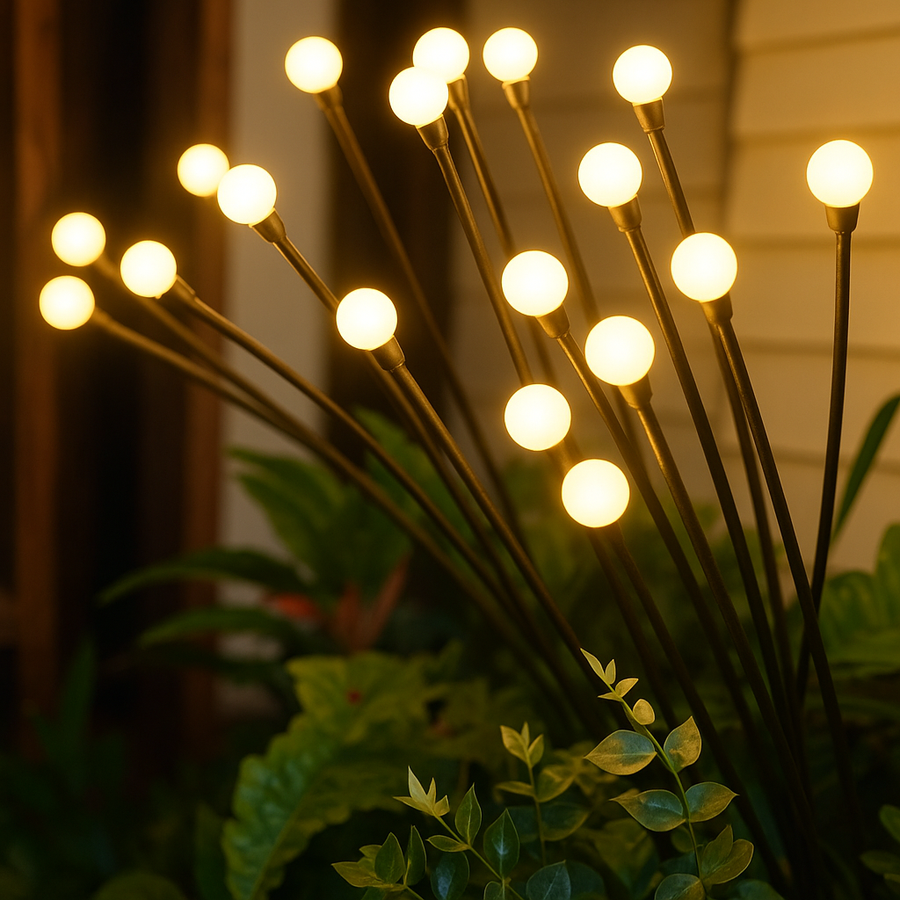 Solar Garden Lights - 6 Flower LED Design, Eco-Friendly Outdoor Lights for Pathways and Flower Beds