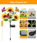 Solar Garden Lights – Waterproof LED Sunflower Outdoor Lights for Courtyard Decoration, Eco-Friendly and Easy to Install