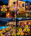 Solar Garden Lights – Waterproof LED Sunflower Outdoor Lights for Courtyard Decoration, Eco-Friendly and Easy to Install