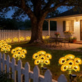 Solar Garden Lights with 6 Adjustable Sunflower Heads – Waterproof Outdoor Lights for Yard and Patio Decor