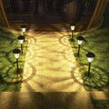 Solar Garden Torch Lights - 6-Pack Outdoor Solar Lights with 10 Lumens, Durable Aluminum & Plastic, 59cm Height