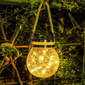 Solar Glass Globe Lantern – Eco-Friendly Outdoor Solar Lantern with Dusk-to-Dawn Sensor and Waterproof Design