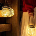 Solar Glass Globe Lantern – Eco-Friendly Outdoor Solar Lantern with Dusk-to-Dawn Sensor and Waterproof Design