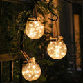 Solar Glass Globe Lantern – Eco-Friendly Outdoor Solar Lantern with Dusk-to-Dawn Sensor and Waterproof Design