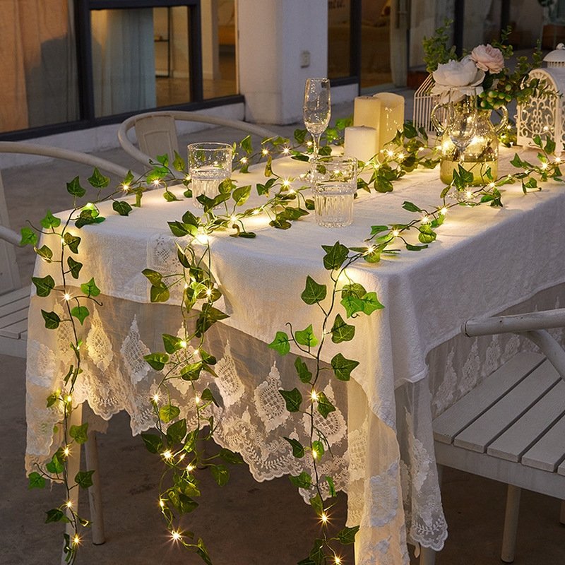 Solar Ivy String Lights - Eco-Friendly Outdoor Fairy Lights with Dusk-to-Dawn Sensor, Waterproof, Multiple Lengths Available