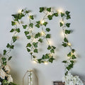 Solar Ivy String Lights - Eco-Friendly Outdoor Fairy Lights with Dusk-to-Dawn Sensor, Waterproof, Multiple Lengths Available