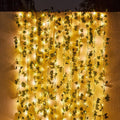 Solar Ivy String Lights - Eco-Friendly Outdoor Fairy Lights with Dusk-to-Dawn Sensor, Waterproof, Multiple Lengths Available