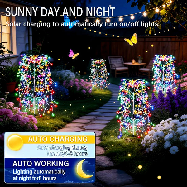 Solar LED Fairy Lights – Waterproof Outdoor String Lights for Garden Decoration, Copper Wire, Eco-Friendly, Long Lasting