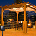 Solar Outdoor Curtain Lights – 300 LED Waterproof Decorative Solar Lights for Garden and Patio with Dusk-to-Dawn Sensor