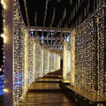 Solar Outdoor Curtain Lights – 300 LED Waterproof Decorative Solar Lights for Garden and Patio with Dusk-to-Dawn Sensor