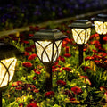 Solar Outdoor Lanterns - Elegant Garden Stake Light with Warm LED Glow, Weather-Resistant Solar-Powered Pathway Illumination
