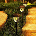 Solar Outdoor Lanterns - Elegant Garden Stake Light with Warm LED Glow, Weather-Resistant Solar-Powered Pathway Illumination