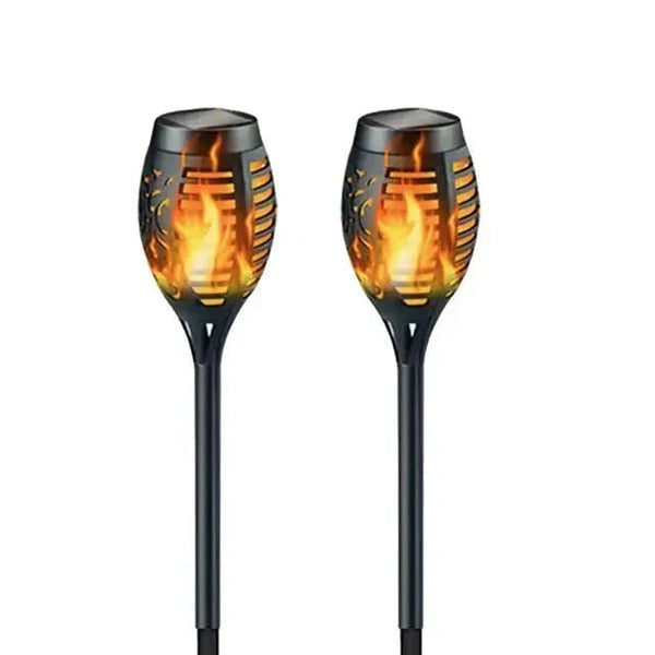 Solar Pathway Lights Outdoor with Flickering Flame Effect – LED Walkway Lights for Garden and Patio