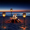 Solar Pathway Lights Outdoor with Flickering Flame Effect – LED Walkway Lights for Garden and Patio