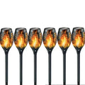 Solar Pathway Lights Outdoor with Flickering Flame Effect – LED Walkway Lights for Garden and Patio