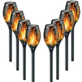 Solar Pathway Lights Outdoor with Flickering Flame Effect – LED Walkway Lights for Garden and Patio