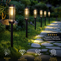 Solar Pathway Lights for Garden and Driveway – Waterproof, Wireless Outdoor Lighting with Warm Glow