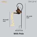 Solar Powered Watering Can Garden Lamp – Elegant Outdoor Light Fixture for Patios and Gardens, Eco-Friendly Solar Lights