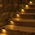Solar Step Lights – Outdoor LED Deck & Stair Lights, Brown or Black, Sets of 8 or 16