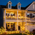 Solar String Fairy Lights – Waterproof Outdoor Garden Lights, 5–50m, Warm White & Multicolor