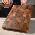 Solid Acacia Wood Cutting Board – Durable Chopping and Serving Board for Kitchen Use, Naturally Antibacterial