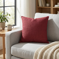 Solid Linen Cushion – Minimalist Nordic Throw Pillow, Wabi-Sabi Home Decor