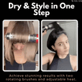 Stylish Hair | Hot Air Brush with Rotating Brush Heads & Adjustable Heat | Effortless Blow Drying for Smooth, Voluminous Hair 4