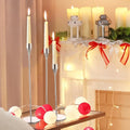 Tall Trio Stainless Steel Candle Holders Set - Modern Minimalist Candle Stick Holders for Home Decor