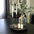 Tall Trio Stainless Steel Candle Holders Set - Modern Minimalist Candle Stick Holders for Home Decor