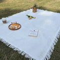 Tasselora | Woven Picnic Blanket with Decorative Tassels for Outdoor Comfort 2
