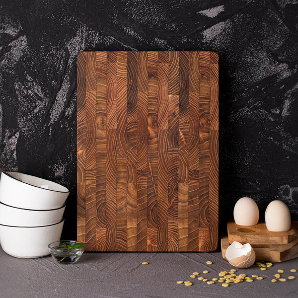 Thick Teak Wood Cutting Board – Durable Large Chopping Board for Kitchen and Serving