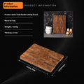 Thick Teak Wood Cutting Board – Durable Large Chopping Board for Kitchen and Serving