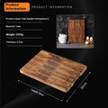 Thick Teak Wood Cutting Board – Durable Large Chopping Board for Kitchen and Serving