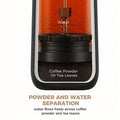Travel Brew | Portable French Press Coffee Maker with Double-Wall Insulation | Compact Design for Fresh Coffee Anywhere