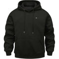 USB-Powered Heated Hoodie with Smart Temperature Control, Full-Zip Design, Adjustable Hood, Unisex Sweatshirt for Cold Weather