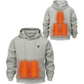 USB-Powered Heated Hoodie with Smart Temperature Control, Full-Zip Design, Adjustable Hood, Unisex Sweatshirt for Cold Weather