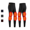 USB Heated Thermal Underwear Set with Multiple Heating Zones and Adjustable Temperature for Cold Weather