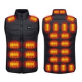 USB Rechargeable Heated Vest with Multiple Heating Zones and Quilted Design for Outdoor Warmth