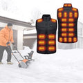 USB Rechargeable Heated Vest with Multiple Heating Zones and Quilted Design for Outdoor Warmth