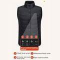 USB Rechargeable Heated Vest with Multiple Heating Zones and Quilted Design for Outdoor Warmth