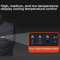 USB Rechargeable Heated Vest with Multiple Heating Zones and Quilted Design for Outdoor Warmth