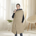 USB Wearable Heated Blanket with Zipper Armholes, Dual Controls, and 6 Heating Zones for Custom Warmth