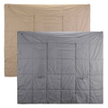 USB Wearable Heated Blanket with Zipper Armholes, Dual Controls, and 6 Heating Zones for Custom Warmth
