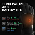 Unisex Heated Gloves with Quick Heat Activation and Adjustable Temperature Levels for Cold Weather – Ideal for Skiing and Outdoor Activities