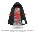 Unisex Heated Jacket with 3-Level Temperature Control, USB Power Connection – Black Winter Outerwear
