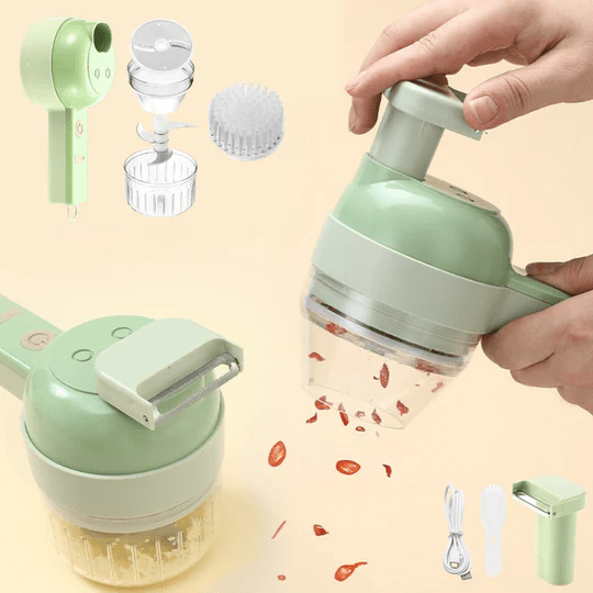Vegetable Slicer | 4-in-1 Electric Cordless Food Chopper Design 0