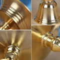 Vintage Copper Cup Candle Holder with Pedestal Base for Ambient Lighting and Meditation