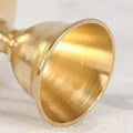 Vintage Copper Cup Candle Holder with Pedestal Base for Ambient Lighting and Meditation