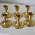 Vintage Iron Candle Holder Set of 2 with Powder-Coated Finish for Taper and LED Candles