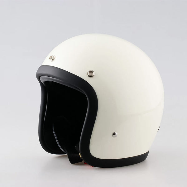 Retro Low-Profile Motorcycle Helmet — DOT & ECE Certified